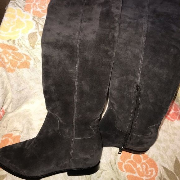 ASH OVER THE KNEE SUEDE BOOTS - Picture 1 of 12